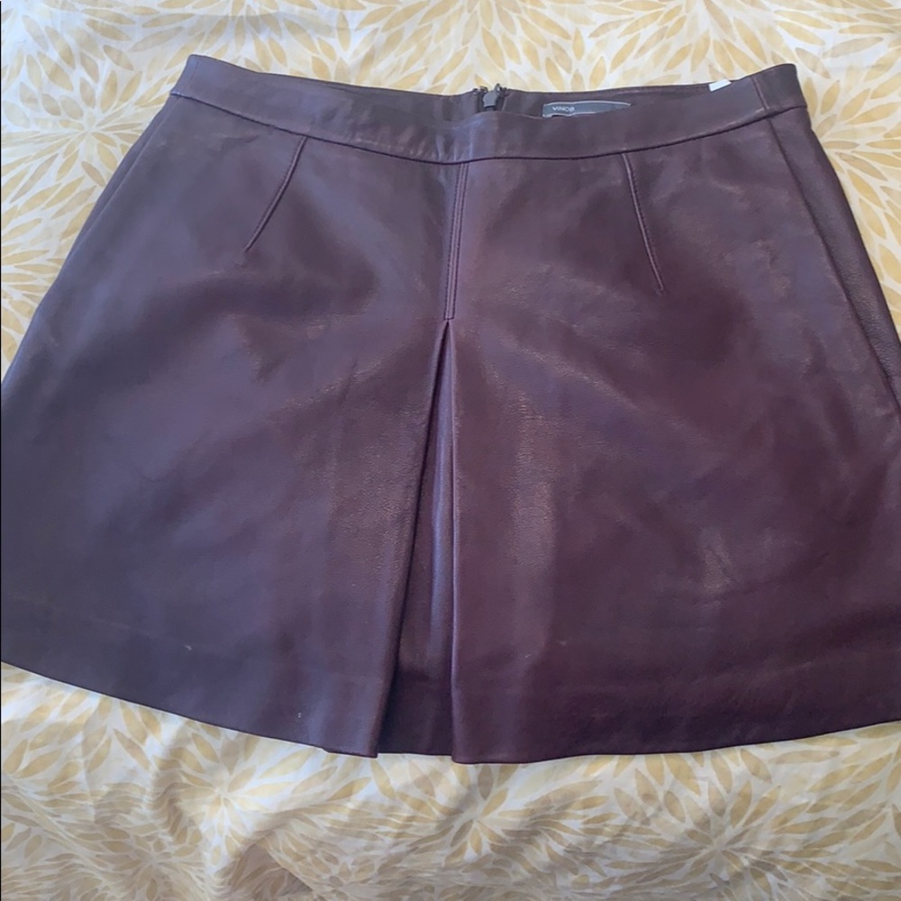 Vince leather Skirt
